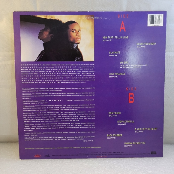 1988 Suavé I'm Your Playmate Vinyl LP Record Capitol Records - Picture 2 of 13